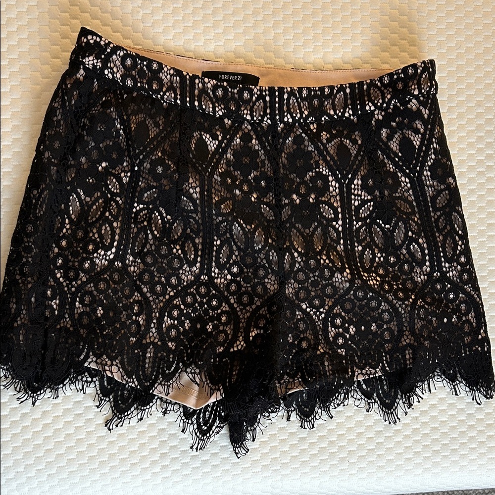 Forever 21 Black Lace Overlay Panties